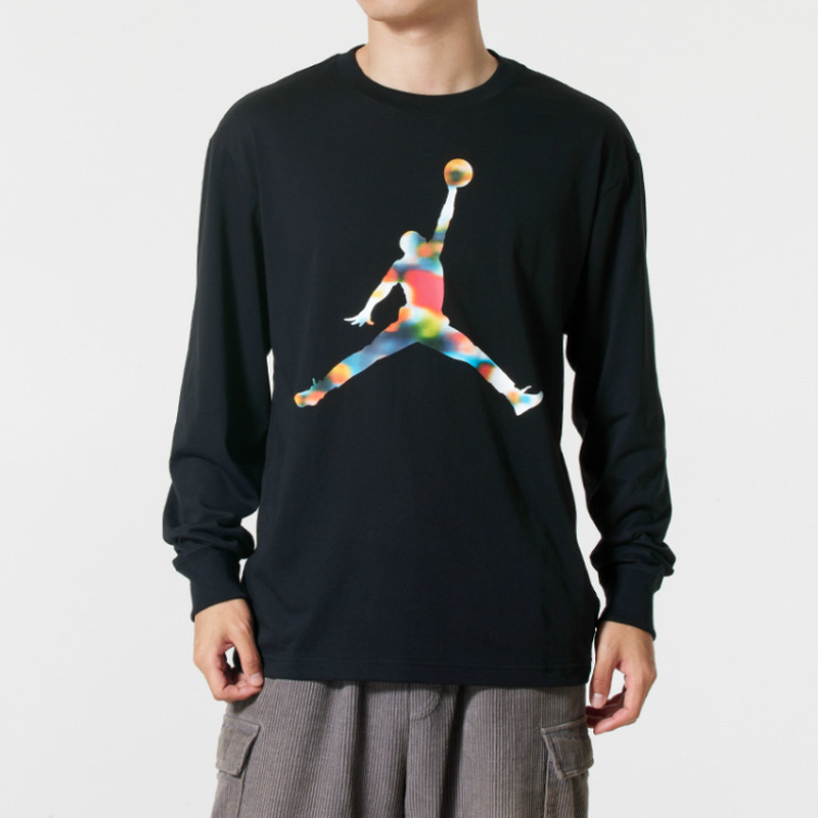 冬正品Nike耐克JORDAN圆领训练男运动休闲纯棉长袖T恤IM6512-010