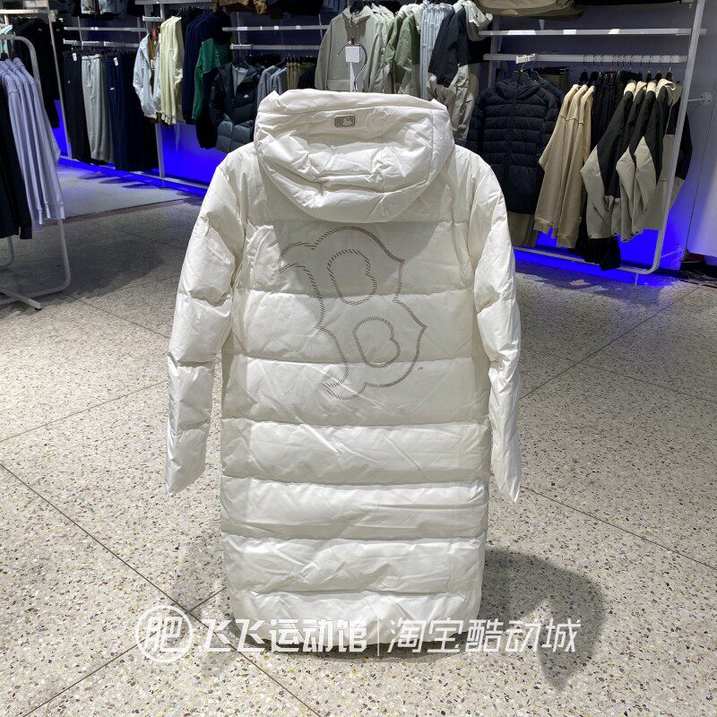 冬新款正品MLB保暖连帽时尚百搭潮流男女运动休闲长款羽绒服外套