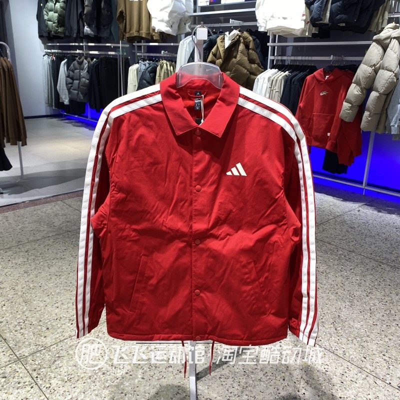 正品阿迪达斯新年加绒棒球服夹克