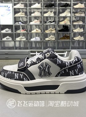 正品新款MLB百搭复古厚底魔术贴男女低帮学长鞋时尚休闲板鞋ASXP