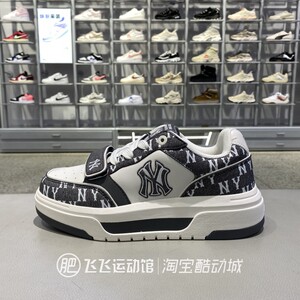 正品新款MLB百搭复古厚底魔术贴男女低帮学长鞋时尚休闲板鞋ASXP