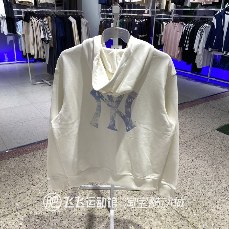 MLB老花连帽短款针织夹克外套图片
