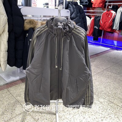 阿迪达斯三叶草女款立领宽松外套