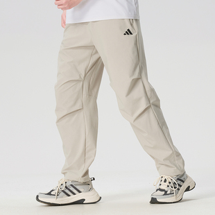 飞飞正品Adidas阿迪达斯男宽松运动户外休闲系带直筒长裤 KC3093