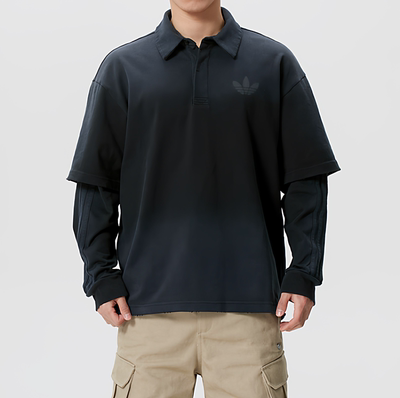 正品阿迪达斯运动休闲男连帽卫衣