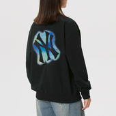 MLB印花大LOGO涂鸦圆领男女休闲运动针织卫衣套头衫 正品 新款 AMTB