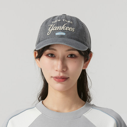 正品MLB刺绣LOGO字母棒球鸭舌帽