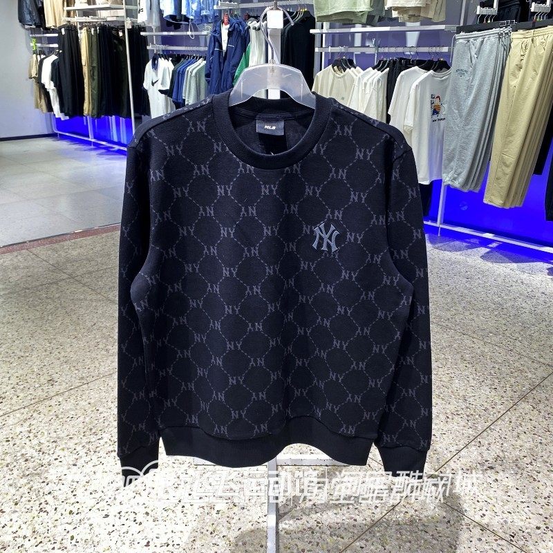 正品MLB老花LOGO休闲卫衣套头衫