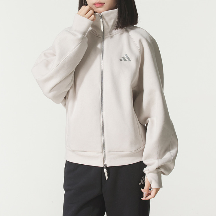 正品阿迪达斯加绒休闲女夹克外套