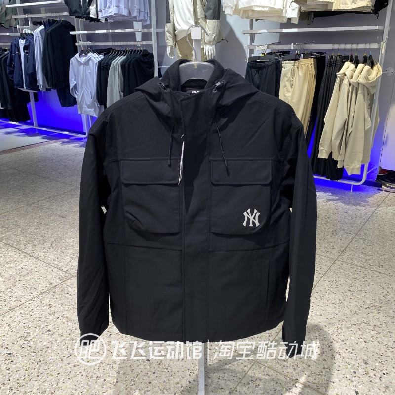 正品MLB防风户外三合一夹克外套