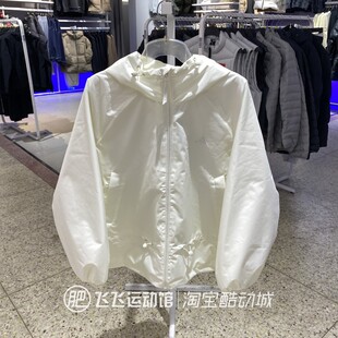 春新款正品ADIDAS阿迪达斯薄绒连帽女运动休闲梭织夹克外套KS2809