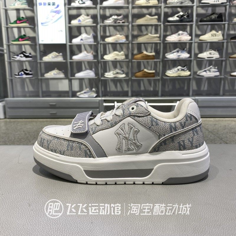 正品MLB老花满标增高时尚百搭男女情侣低帮魔术贴运动休闲板鞋ASX,运动鞋new,板鞋,淘宝优惠券,粉丝福利购,淘宝优惠卷