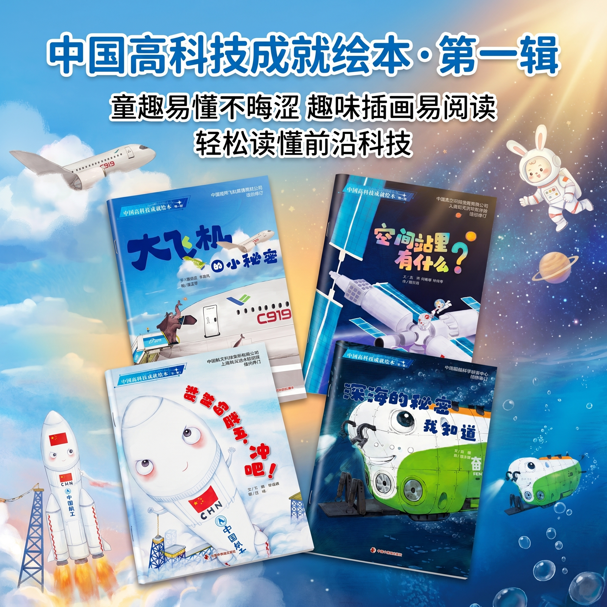 儿童时代创刊76周年福袋中国高科技成就绘本系列平装科普图画书3-7岁亲子阅读中福会出版社正版幼儿园