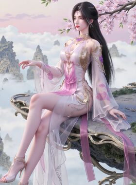 新款动漫完美世界火灵儿贴画儿童房书房电竞房贴画走廊装饰自贴画