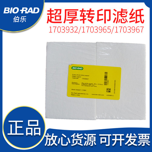 伯乐bio-rad超厚WB电泳转印滤纸