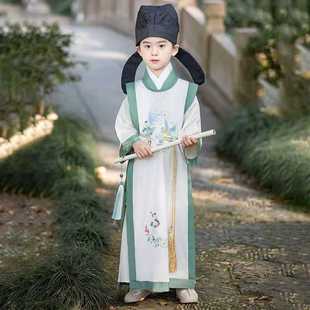 男童汉服春夏儿童男孩李白古风唐装国风唐朝古装书生儿童节演出服