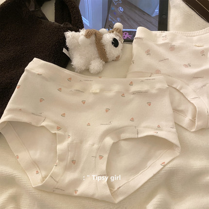 ： " 软软水果蛋挞 "  7A抑菌婴儿棉内裤女生秋冬简约中腰女士
