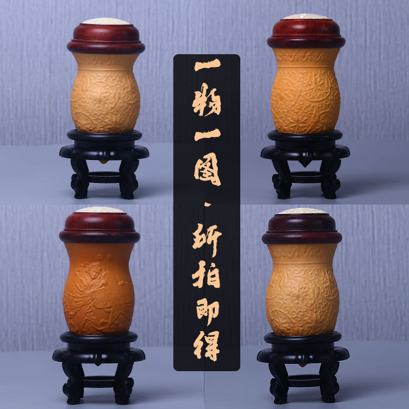 蝈蝈葫芦鸡心叫罐笼子文玩精品高端模具本长养蝈蝈的葫芦口盖蒙心