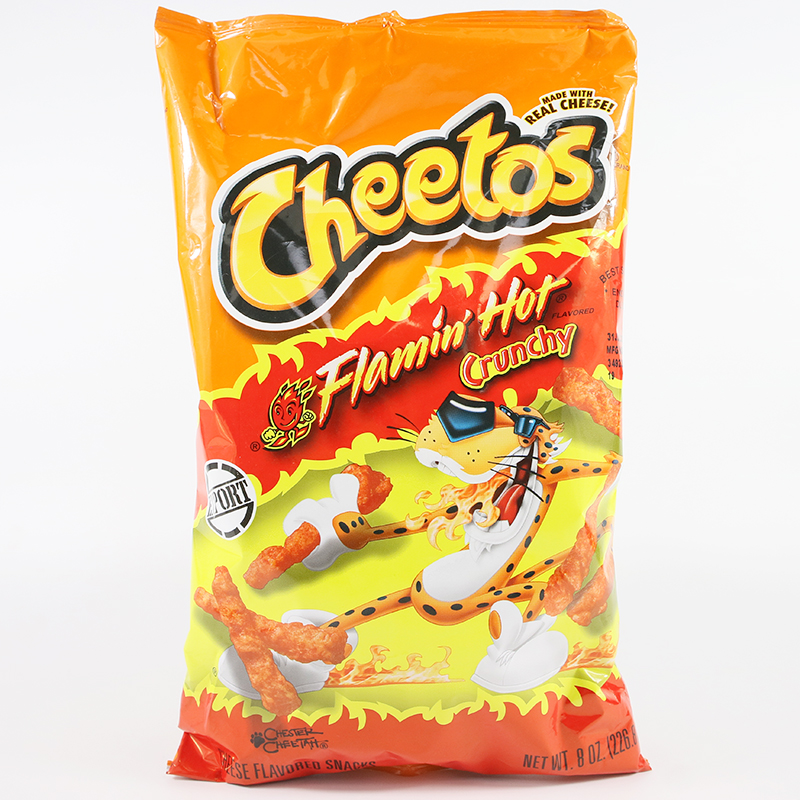 美国奇多火热辣芝士栗米棒玉米条零食松脆热辣Cheetos Flamin Hot