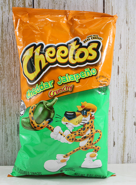 美国奇多脆玉米条奶酪青辣椒味零食松脆Cheetos Jalapeno Crunchy