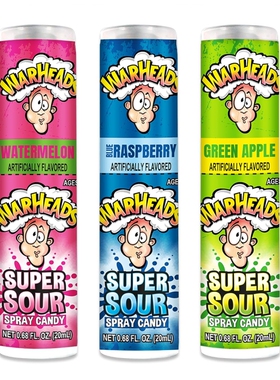 包邮美国进口 warheads子弹头酸果味多种果味喷雾糖