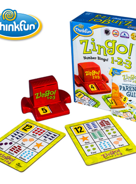 美国thinkfun眼明手快字母版儿童益智玩具Zingo英语单词数字游戏