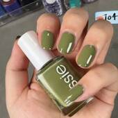 美国essie指甲油新色 橄榄绿704豆绿win over军绿草绿显白持久