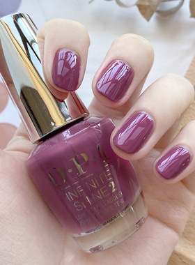 美国正品OPI指甲油微光疗暗红色显白大气持久媲美光亮脚秋冬