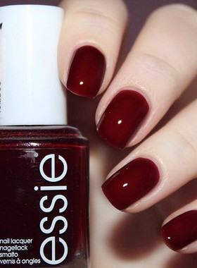 美国进口ESSIE指甲油深红色729暗红色249暗红色显白持久12姨妈色