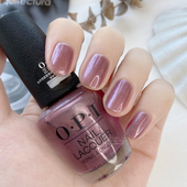 OPI指甲油冰岛系列I63金属玫瑰粉紫持久环保美甲原装 美国原装 正品