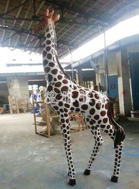 卡通动物雕塑玻璃钢仿铜煌雅