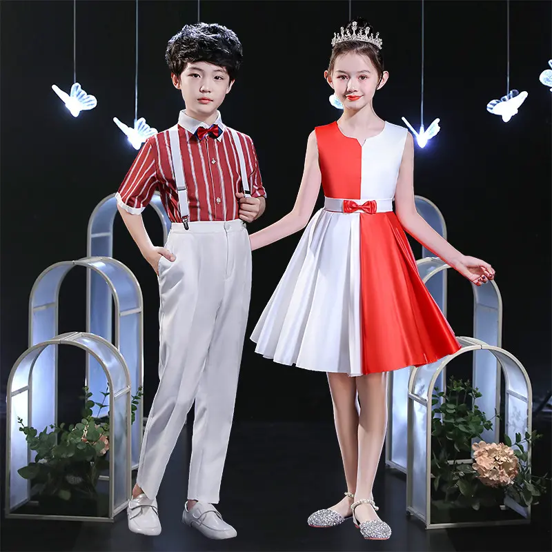 六一儿童合唱服演出服中小学生