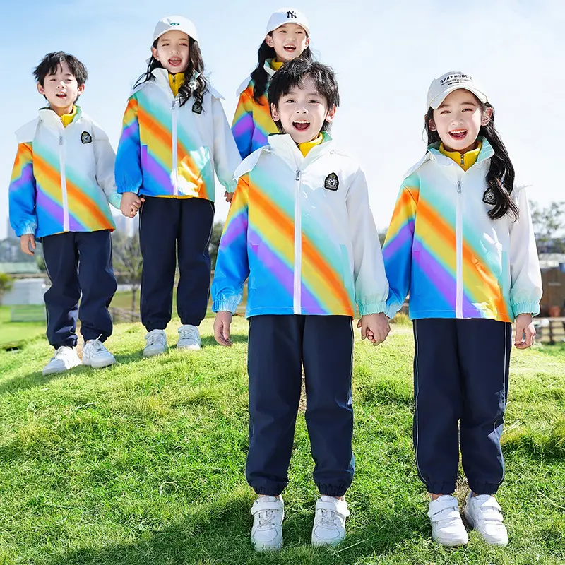 新款幼儿园园服学院风班服春秋