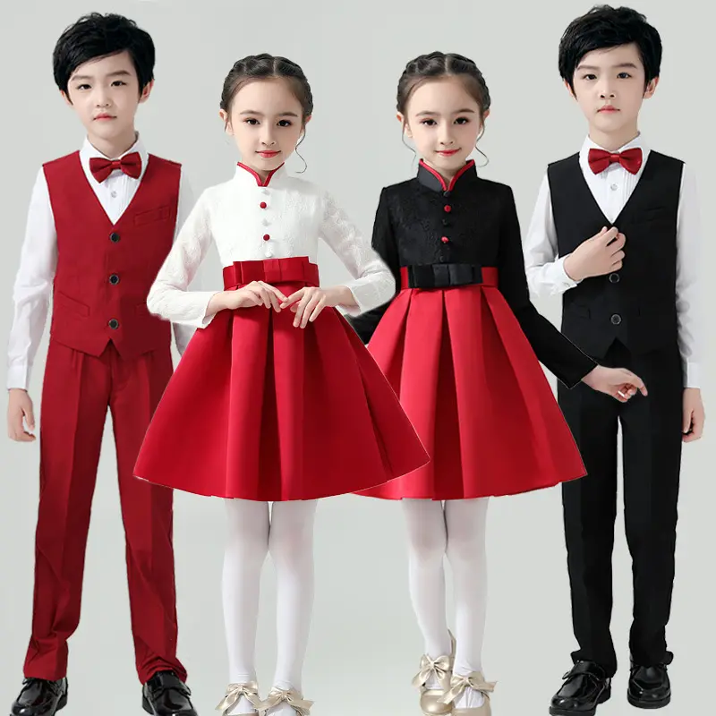 元旦儿童演出服公主裙中小学生