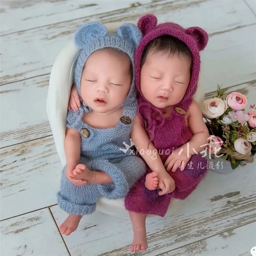 新生儿摄影服装宝宝拍照背带裤