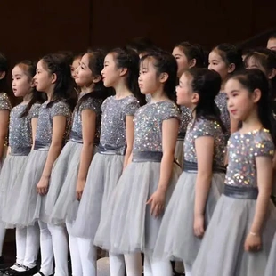 六一儿童合唱演出服小学生初中生大合唱团诗歌朗诵服装男女童表演