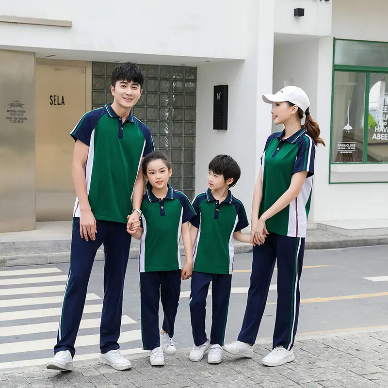 夏季中学生校服套装短袖棉恤初中