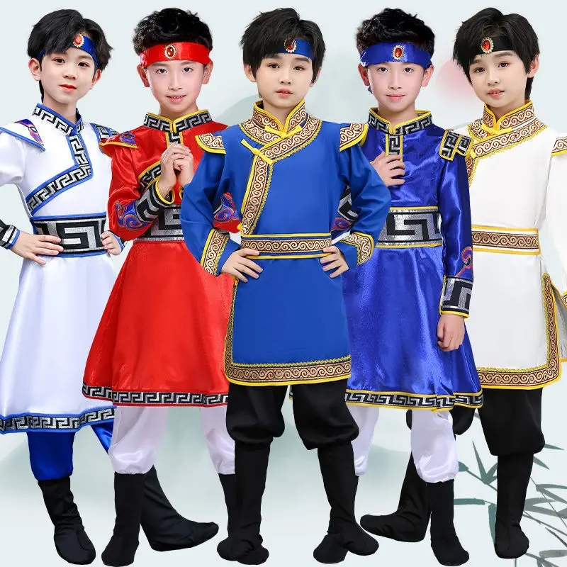 蒙古服族儿童舞蹈服饰少数民族