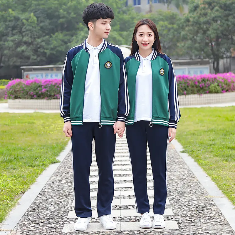 新款春秋季运动校服班服直销初