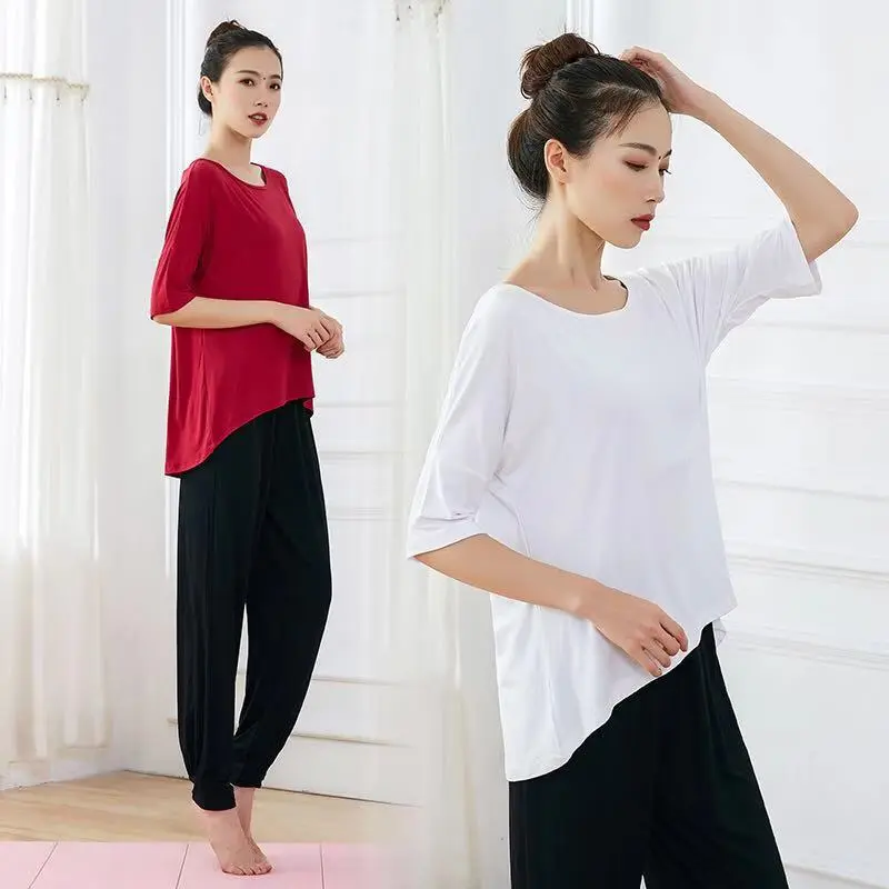 春夏宽松舞舞蹈练功服女跳舞形体