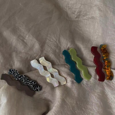 姚萱日韩醋酸板材边夹鸭嘴夹