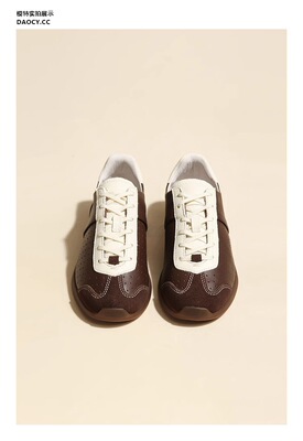 2025新款棕色德训软底鞋