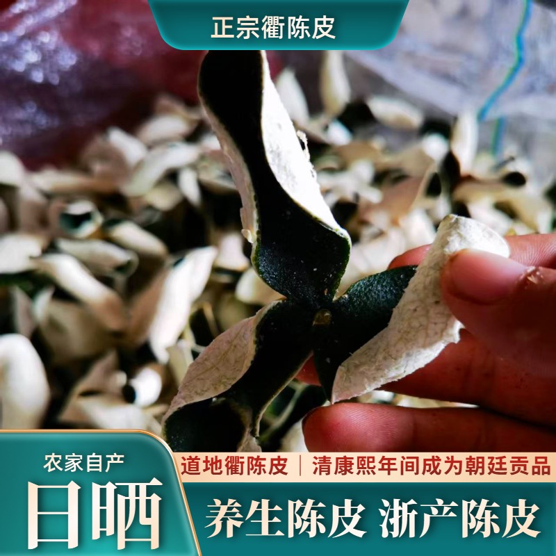 正宗衢州椪柑陈皮大红皮无硫柑皮泡茶调味农家自晒整片新晒包邮