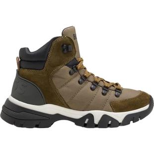 hiking Hugo Boss高幫戶外機(jī)能跑鞋 男綠棕拼接防滑耐磨休閑 靴