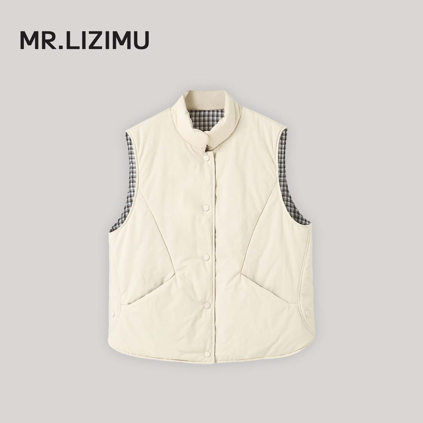 秋冬夹棉马夹女减龄外穿保暖坎肩