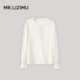 李子木先生休闲半开领衬衫 百搭减龄洋气上衣针织衫 女2026春季 新款