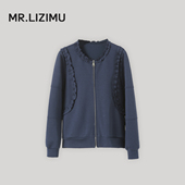 李子木先生秋季 小香风外套女2025新款 小香风休闲拼接花边上衣夹克