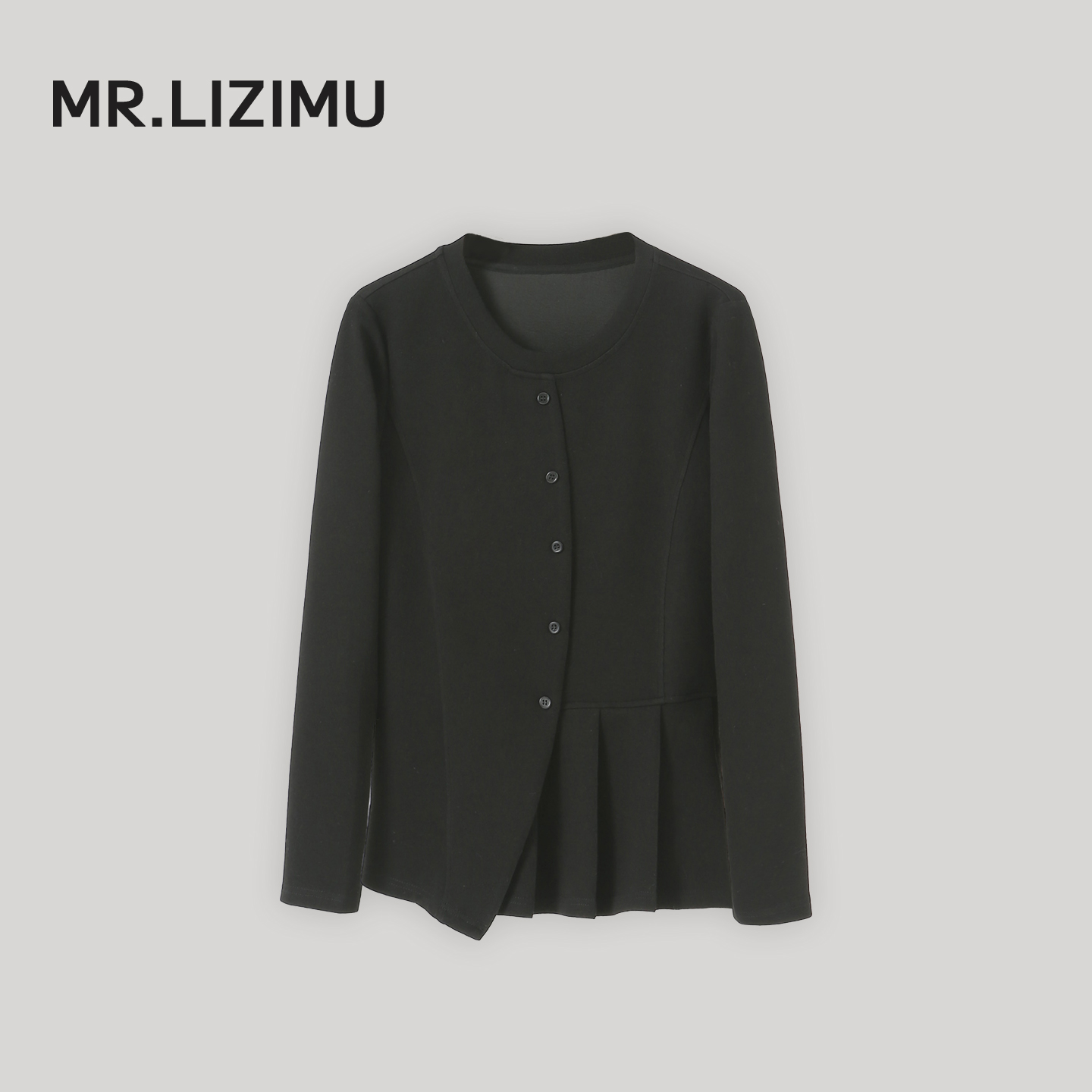 李子木先生设计感不对称休闲卫衣女2025秋季百搭减龄洋气打底上衣
