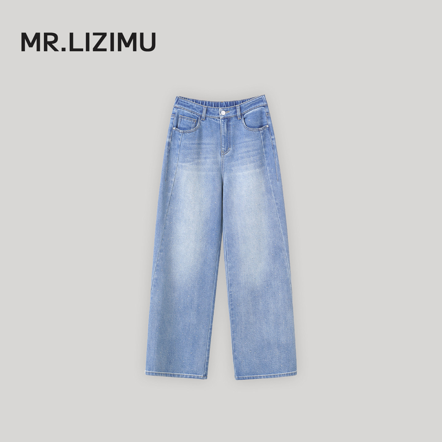 李子木先生复古高腰水洗牛仔裤女2026新款春季宽松显瘦百搭直筒裤
