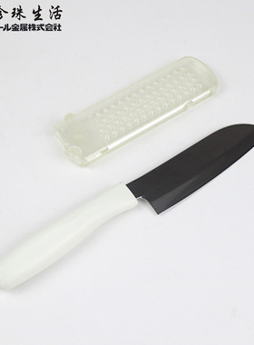 珍珠生活c-6408不锈钢瓜果刀白色塑料手柄厨房多用削皮刀家用小刀